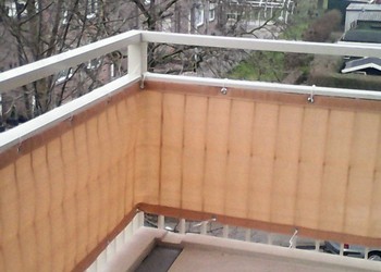 Winddoek zand 285gr/m2 tbv balkon