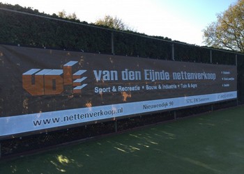 Premium Tennis doek zwart/bruin bij TVS Someren-Eind