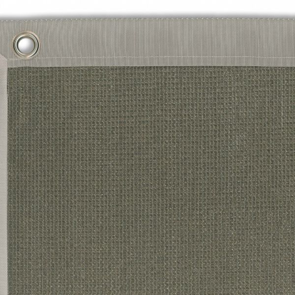 winddoek standard 180 silver grey met grijze band