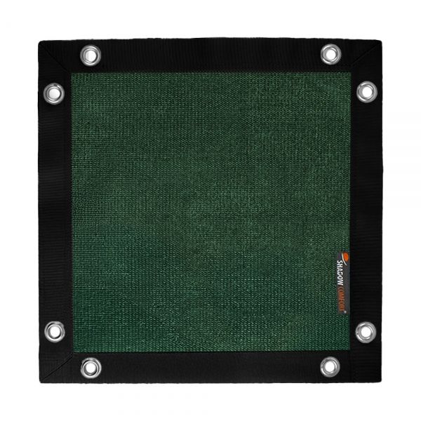 Winddoek 180gr Landscape Green met de kleur Black band en ogen