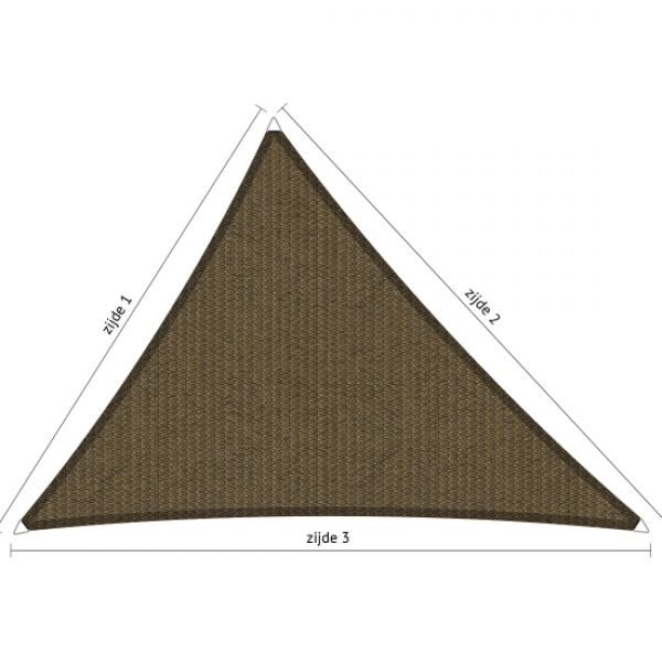 Triangle shadow comfort Japanese brown ongelijkzijdig