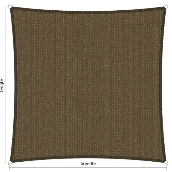 shadesail shadow comfort Japanese brown (vierkant/rechthoek)