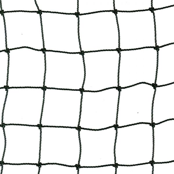 polyethyleen geknoopt net, 2,9x2,9 cm., draaddikte 1,3 mm.
