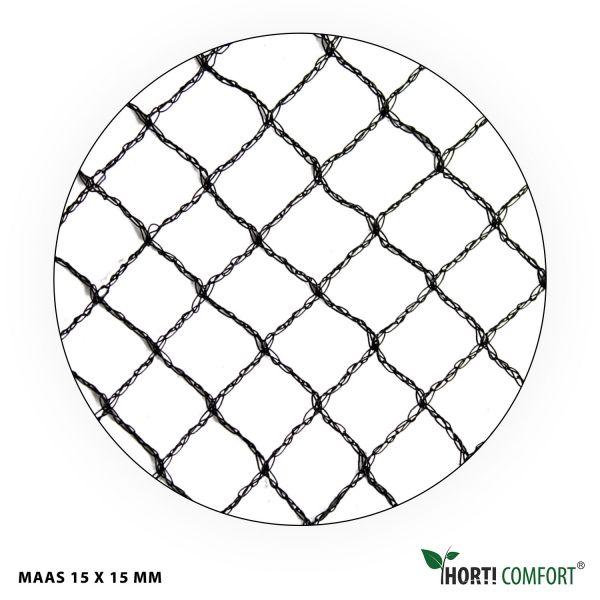 Knooploze netten maas 15x15 mm