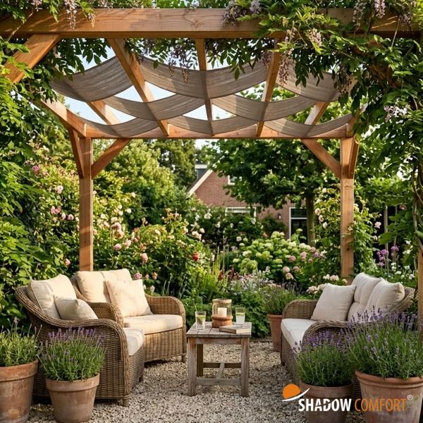 Schaduwdoek stroken Tender Taupe - Shadow Comfort