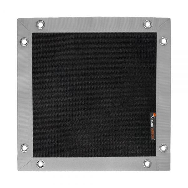 Winddoek 300 grams Classic Black met bandkleur Grey - Shadow Comfort