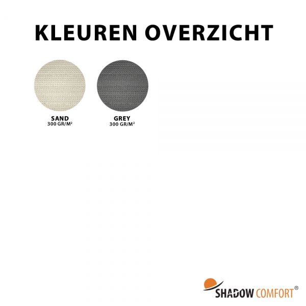 Kleuren overzicht HDPE Waterdicht 300 gr/m2