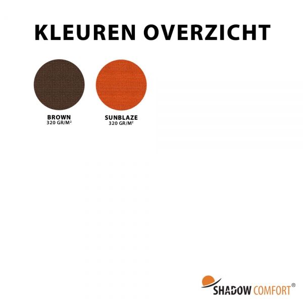 Kleuren overzicht Brandvertragend 320 gr/m2