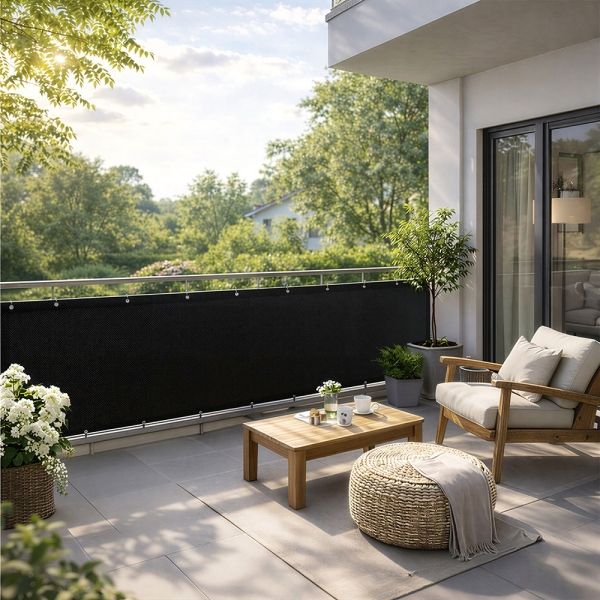 Balkonscherm Shadow Comfort hoogte 90 cm.