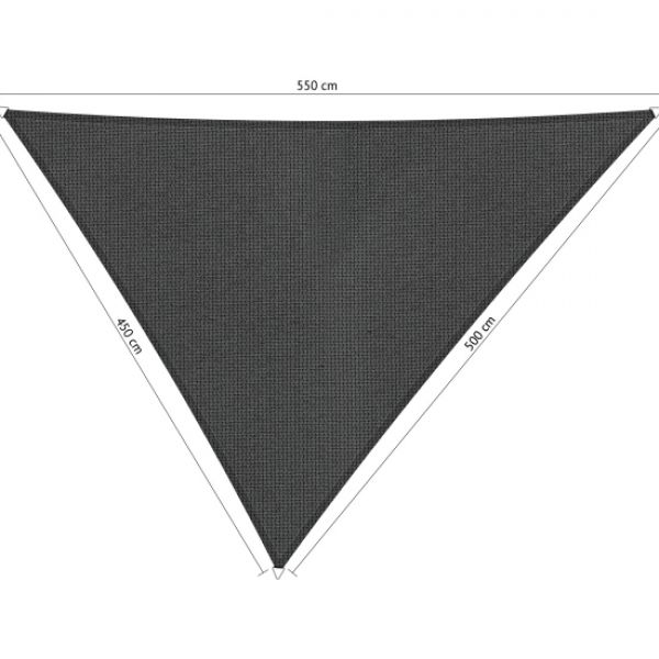Schaduwdoek Driehoek ongelijkzijdig 4,50x5,00x5,50 meter
