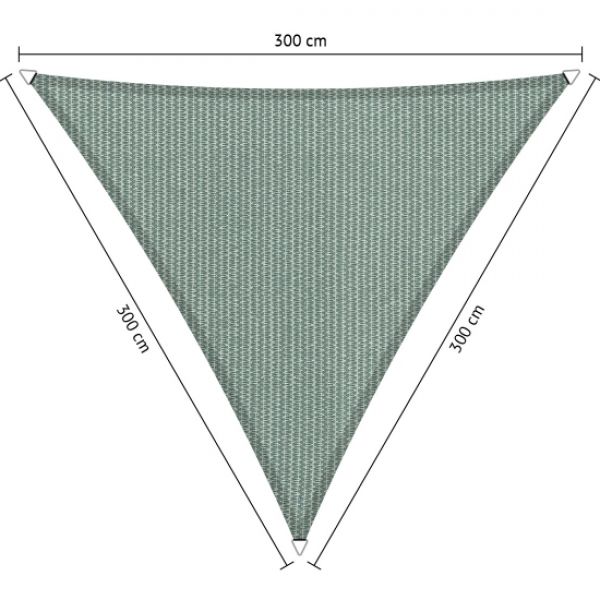 Schaduwdoek Driehoek 3,00x3,00x3,00 meter