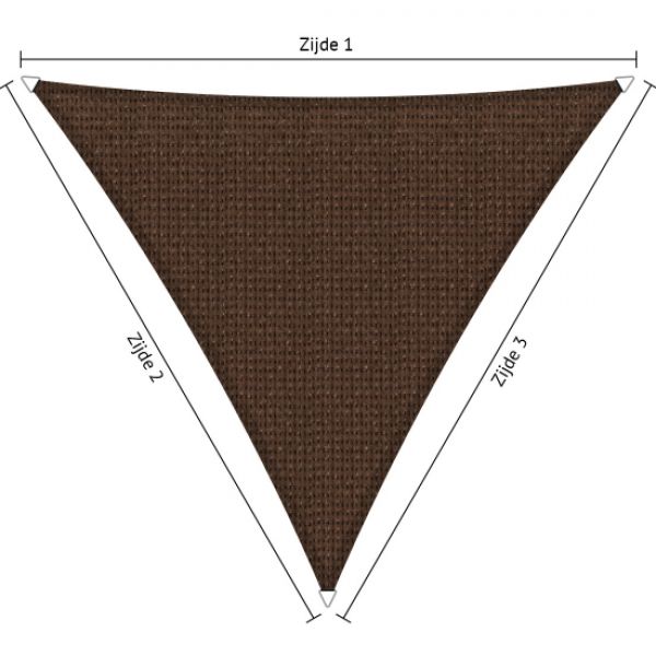 shadow comfort schaduwdoek extrablock 320 brown