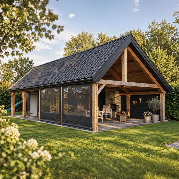 Verandazeil bevestigen