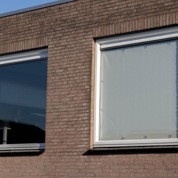 Beige doek buitenkant