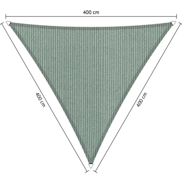Schaduwdoek Country Blue driehoek 4x4x4