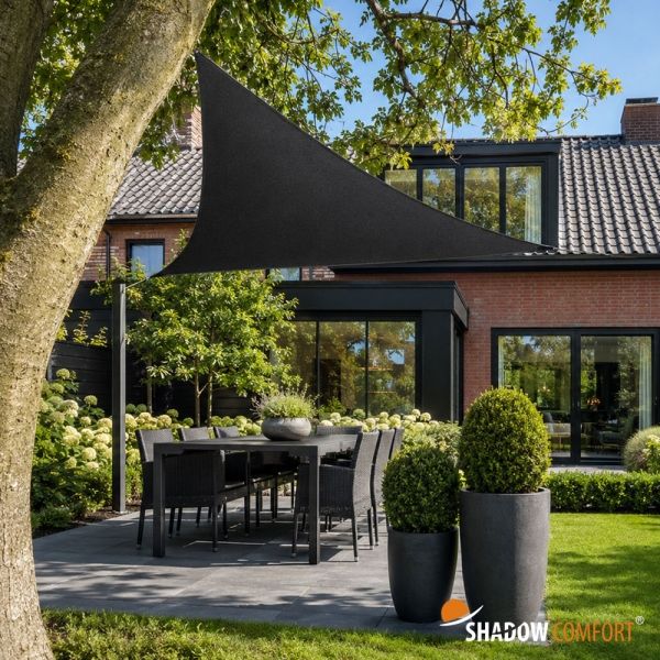 Schaduwdoek DuoColor Carbon Black - Shadow Comfort