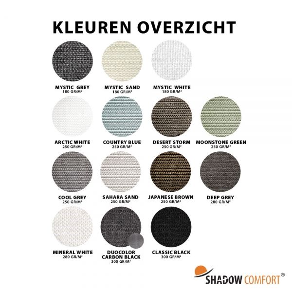 Overzicht Kleuren