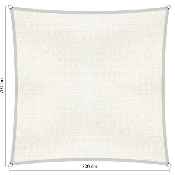 Schaduwdoek Arctic White vierkant 200x200