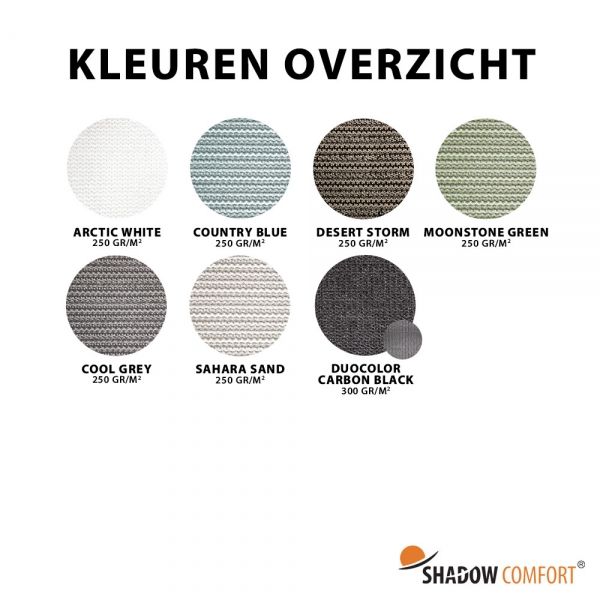 Overzicht kleuren
