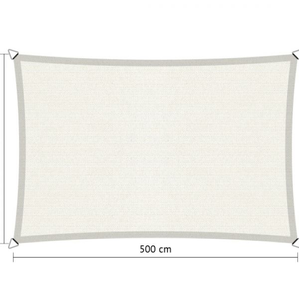 Schaduwdoek Arctic White rechthoek 300x500