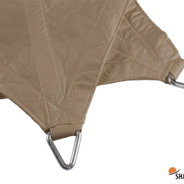 Waterdicht schaduwdoek Shadow Comfort Brazilian Sand driehoek 3x3x3
