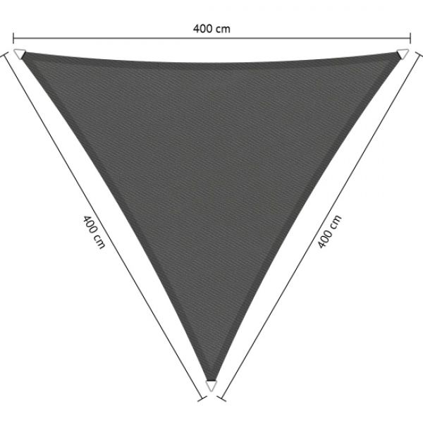 Waterdicht schaduwdoek Vintage Grey driehoek 400x400x400