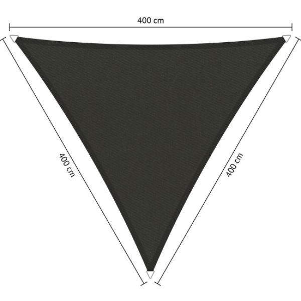 Waterdicht schaduwdoek Warm Grey driehoek 400x400x400