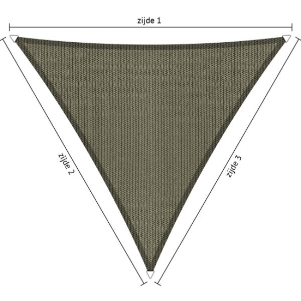 Maatwerk Schaduwdoek gelijkzijdige driehoek
