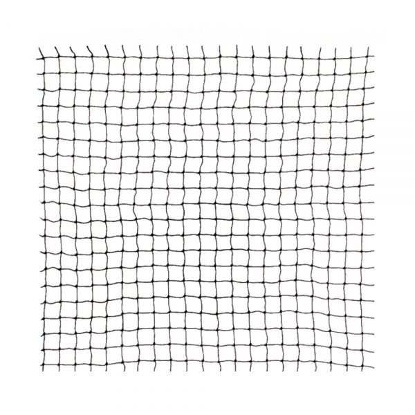 Geknoopt PE net op rol, maas 2,2x2,2 cm. draaddikte 1,3 mm