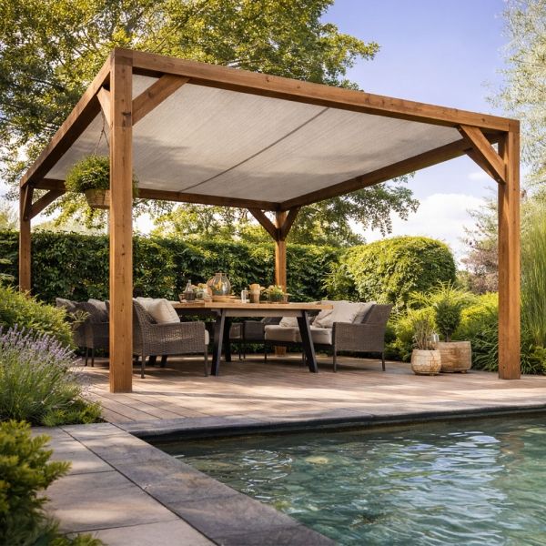 Pergola met doek
