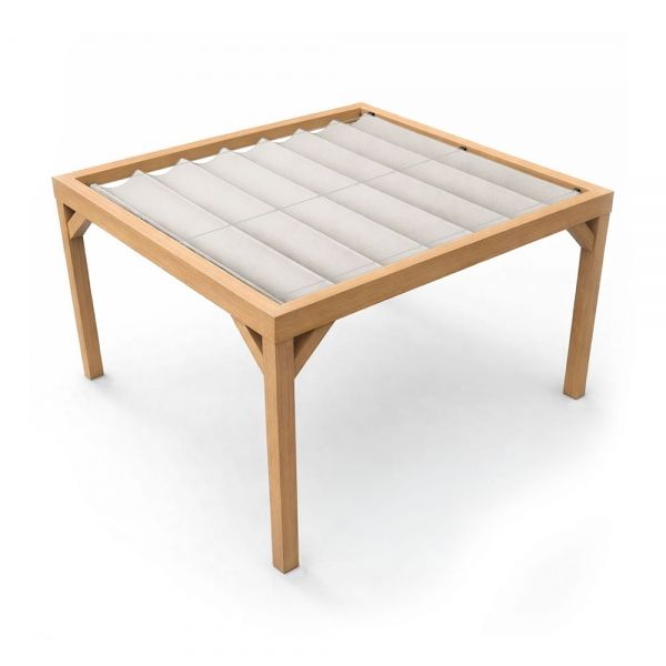 Pergola met harmonicadoek 324x324