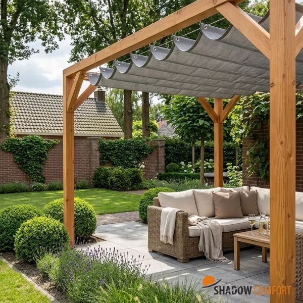 Harmonicadoek met Pergola Cool Grey - Shadow Comfort