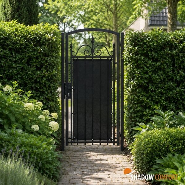 Zichtdoek Tuinpoort maatwerk Classic Black