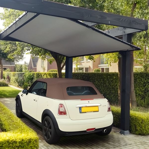 Waterdicht schaduwdoek met ringen & band