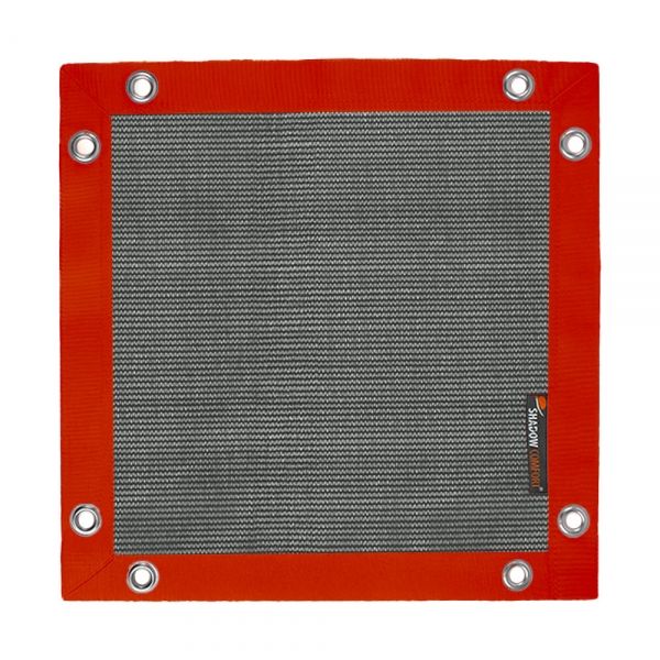 Winddoek black 200 gram met rode band