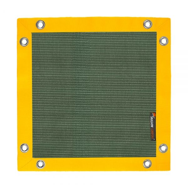 Winddoek landscape green 200 gram met gele band