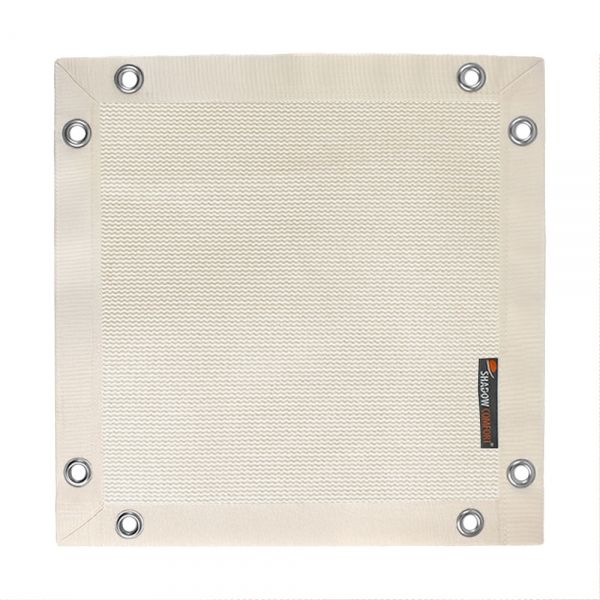 Winddoek 280 grams Neutral Sand met bandkleur Beige - Shadow Comfort