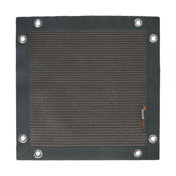 Winddoek 280 grams Deep Grey met bandkleur Dark Grey - Shadow Comfort