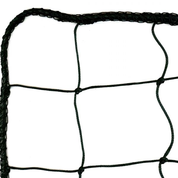 Polyethyleen geknoopt net, maas 12x12 cm., draaddikte 3 mm.