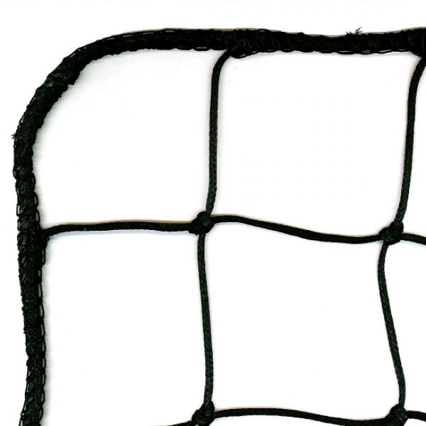 Polyethyleen geknoopt net, maas 12x12 cm., draaddikte 5 mm.