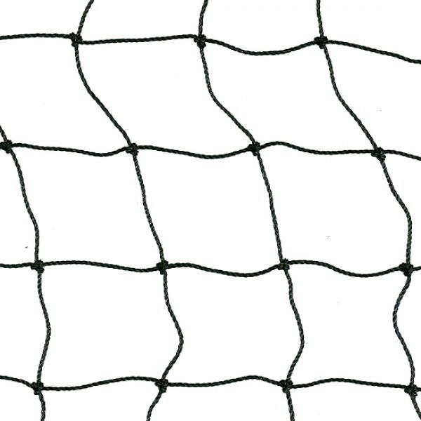 Polyethyleen geknoopt net, maas 4x4 cm., draaddikte 1,3 mm.