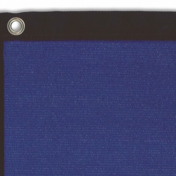 winddoek premium 230, bright blue met zwarte band