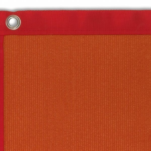 winddoek premium 230, signal orange met rode band
