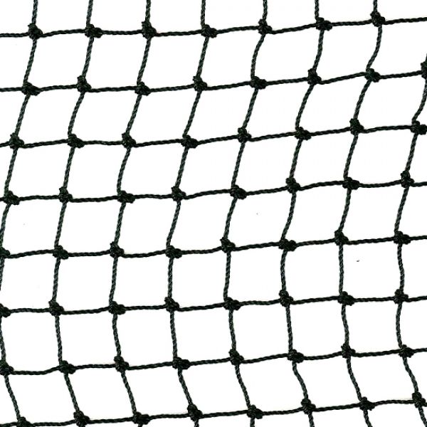 polyethyleen geknoopt net, maas 1,8x1,8cm., draaddikte 1,3 mm.