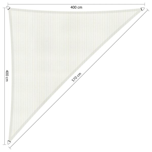 Triangle Shadow Comfort, 4,0x4,0x5,7 Mineral white