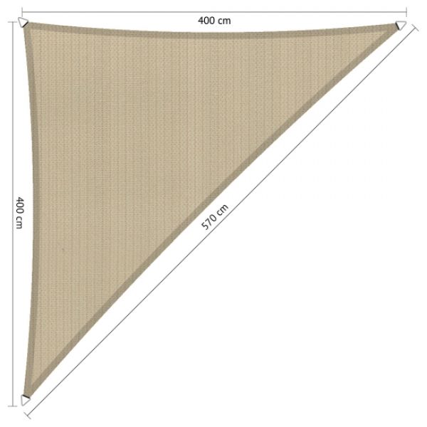 Triangle Shadow Comfort, 4,0x4,0x5,7 Neutral sand