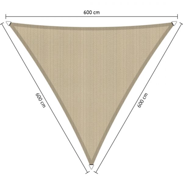 Triangle Shadow Comfort, 6,0x6,0x6,0 Neutral Sand
