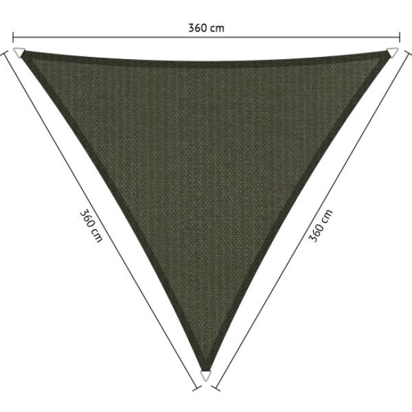 Triangle 3,6x3,6x3,6 meter Deepgrey