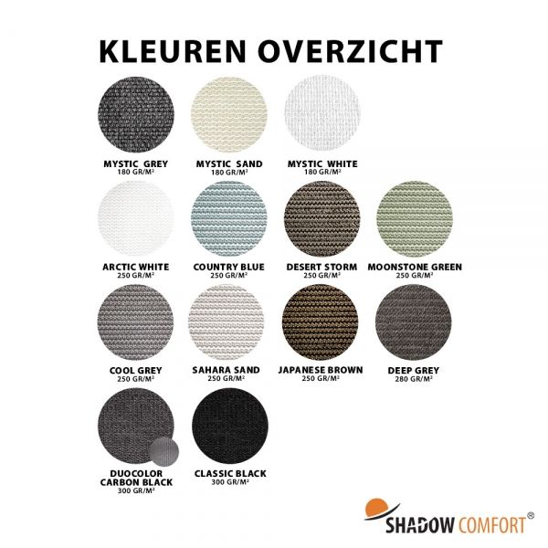 Overzicht Kleuren