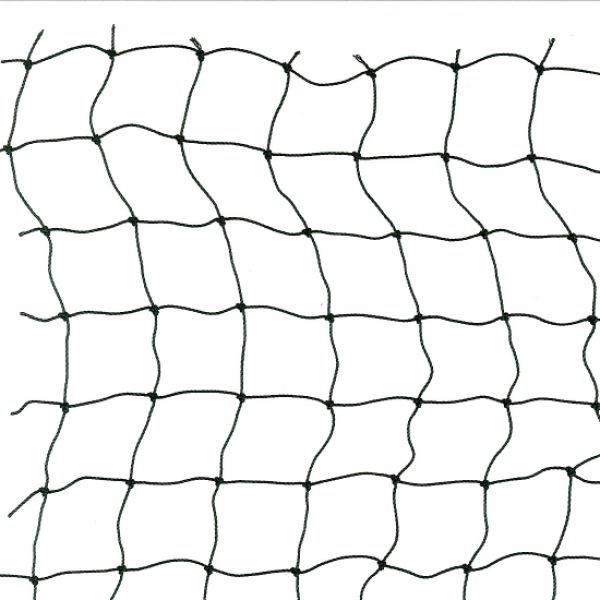 Polyethyleen geknoopt net, maas 4,0x4,0 cm., draaddikte 1,3 mm.